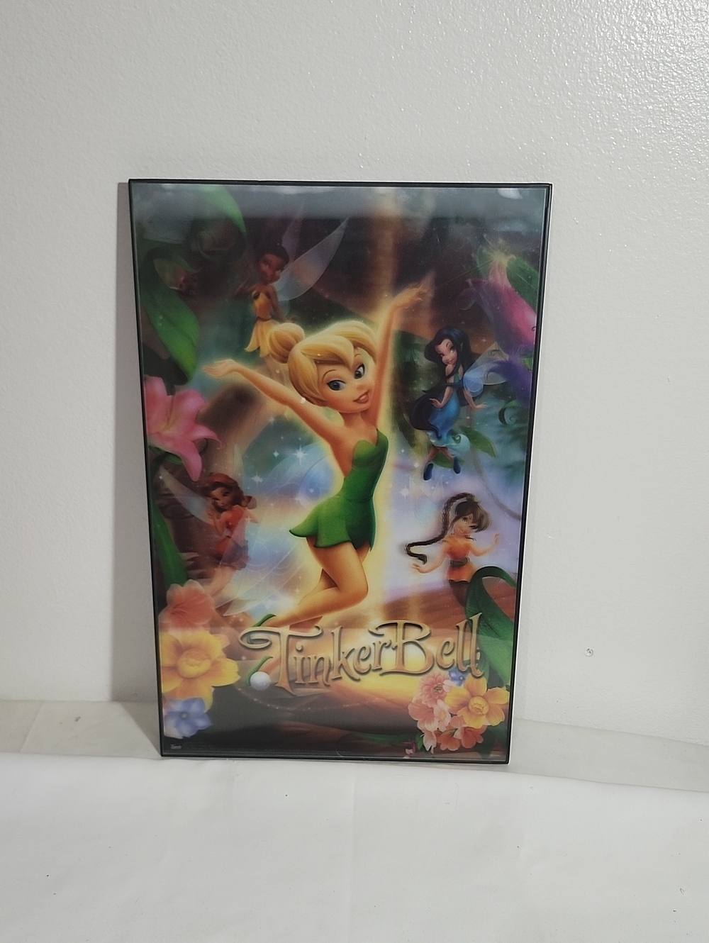 Wall Art Poster - Green Fairy Home Wall Decor Framed  3D Picture 17" X 10"